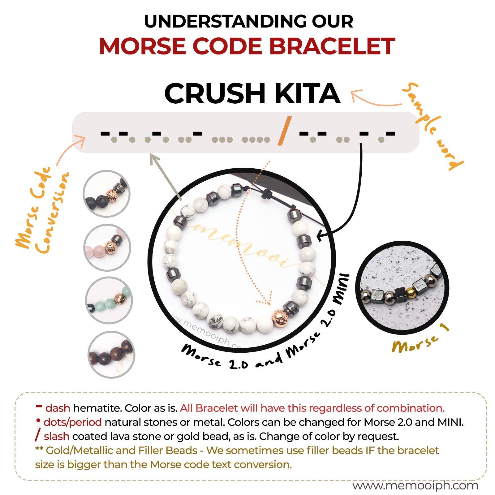 Custom Morse Bracelet Duo Bundle - Memooi